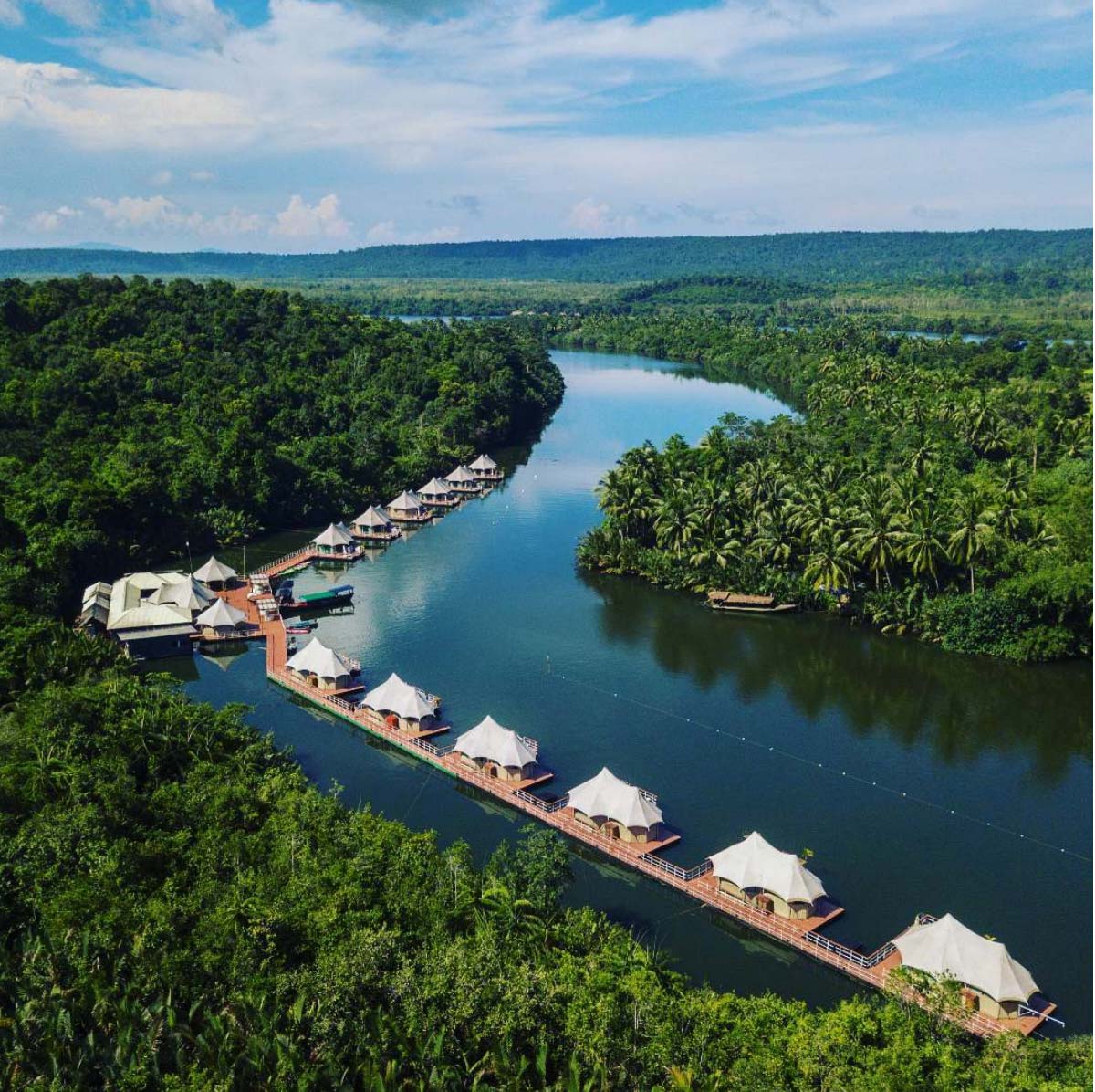 Floating Glamping Tents